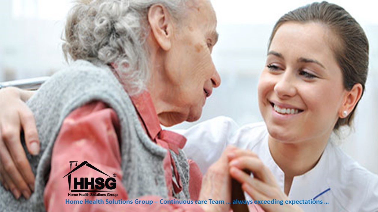 Caregiver assisting with home diabetes care